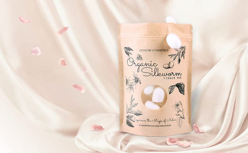 Memoir Organic Silkworm Finger Rub - Facial Cleanser, Blackhead & Acne Scar Removal, Anti-Aging Scrub
