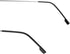 Fuisetaea Round Rimless Frame Reading Glasses for Men Women, +2.50 Titanium Alloy Lightweight Eyeglasses