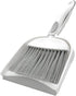 Mini Dustpan and Brush Set, Small Broom and Dustpan Set for Desk, Table, Home, Kitchen Necessities (Gray)