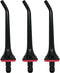 Water Flosser Tips Replacement for COSLUS Oral Irrigator, Jet Nozzle, Black, 3 PCS