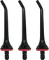 Water Flosser Tips Replacement for COSLUS Oral Irrigator, Jet Nozzle, Black, 3 PCS