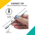 Rui Smiths Pro Cuticle Pusher, Stainless Steel Manicure Tool, Style 113