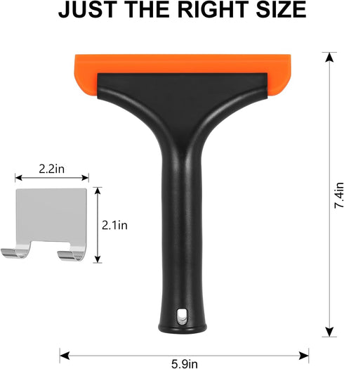 SetSail Shower Squeegee for Glass Doors, Small Squeegee for Shower Glass Door Mini Silicone Squeegee for Window, Door, Bathroom, Mirror, Car Window by SetSail