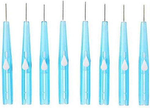 60Pcs Push-Pull Interdental Brush 0.7 MM Dental Toothpick Cleaners for Oral Care