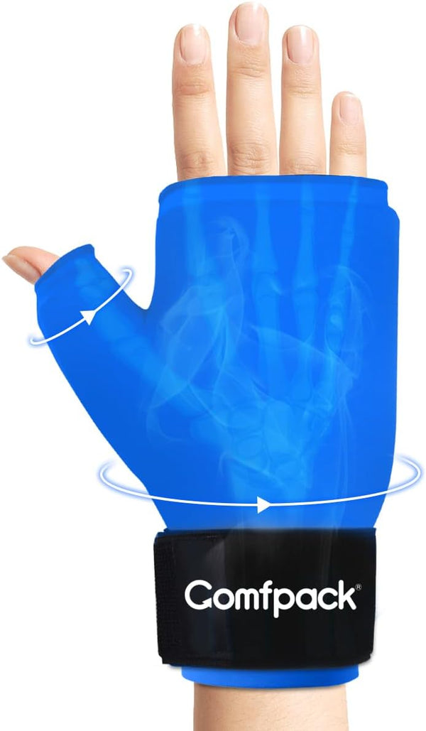 Hand Ice Pack Glove for Arthritis, Wearable Gel Thumb Ice Pack Wrap for Pain Relief