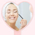 TBWHL Heart-Shaped Travel Handheld Mirror - Cosmetic Hand Mirror with Handle, Cute Portable Vanity Mirror for Men &