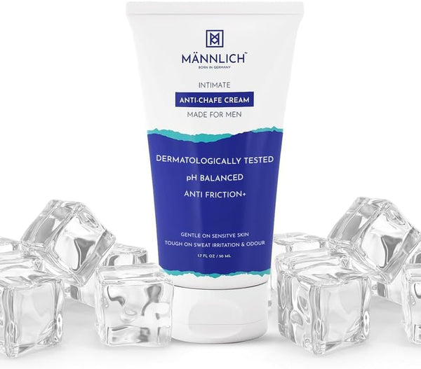 Mannlich Anti Chafing Cream For Men, Anti-Rash Cream For Intimate Areas,Reduces Inner Thigh