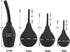 misppro Bulb 310ml Vaginal Rubber Douche Deep Shower Douche Cleansing for Intimate and Anal Hygiene, Capacity, Black