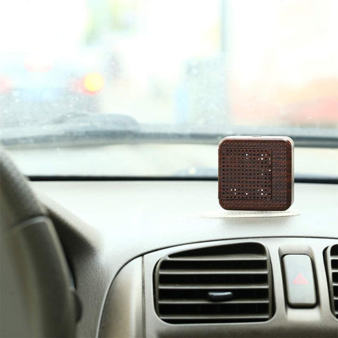 Weljoy Portable Wood Grain Diffuser for Essential Oils – Mini Size for Car or Travel, Quiet, Waterless, Rechargeable