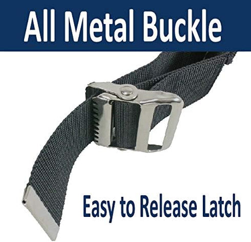 MB-2910 55 inch Patient Lift Transfer Gait Belt with Leg Straps & Quick Release Metal Buckle, Medical Nursing Safety