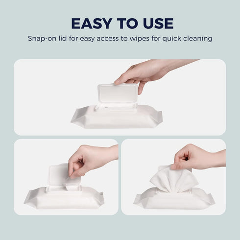 loukin Dry Erase Wipes, Non-Toxic Whiteboard Cleaning Wipes, 3 PCS, 50 Wipes Per Pack