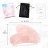 Natural Rose Quartz Gua Sha Facial Tools for Face Sculpting, Shaping, Reduce Puffiness, Massage Stone for Eyes and Body