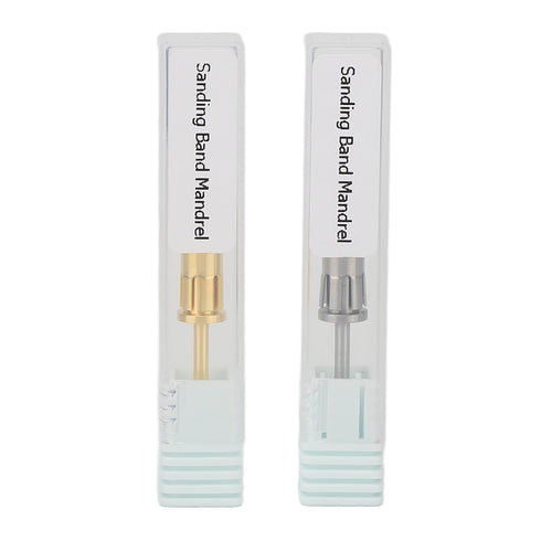 Nail Drill Bit, 2pcs Mandrel for Sanding Bands, Tungsten Steel Manicure Tool for Electric Nail Grinding