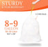 CODE H (100 Count), Compatible with Simplehuman Code H, White Drawstring Trash Bags