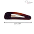 Parcelona French Mini Set of 4 Small Celluloid Acetate Snap Hair Clips, No Slip Fashion Durable Styling Accessories