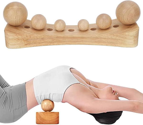 Ozgkee Psoas Muscle Release Tool Wooden Body Massage Tool Trigger Point Wood Massager