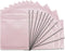 100 Pack Resealable Mylar Bags 3.3 x 5.1 Inch Smell Proof Foil Pouch with Clear Window (Pink)