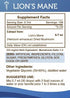 Secrets of the Tribe Lion's Mane Tincture Alcohol-Free Extract, Dried Mushroom (4 fl oz)