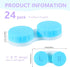 KISEER 24 Pack (4 Colorful Cute Contact Lens Case Bulk Box Holder Container Soak Storage Kit Color)