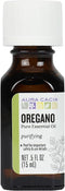 Aura Cacia 100% Pure Oregano Essential Oil, 15 ml, GC/MS Tested for Purity