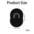 zuylikxy 12 Pcs Soft Pocket Palm Combs Black Shampoo Scalp Massager, Mini Slick Back Hair Brushes & Finger Brushes