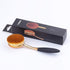 Large Round Toothbrush Oval Makeup Brushes Set, Rose Gold Foundation Contour, 4pcs