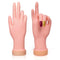 krofaue 2 Pack Right Hands Practice Nail Tips Art Trainer Tool, Flexible Bendable Movable Manicure Tool