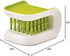 Non-Slip Blade Brush - Knife Cleaner, ABS Cutlery Cleaner, Green Double Sided Bristle Scrubber for Kitchen