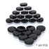 ZEJIA 10 Gram Sample Containers, 20 Count Cosmetic Jars with Lids, Refillable Small Plastic Containers (Black)