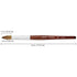 PANA Pure Kolinsky Hair Acrylic Nail Brush - Oval Crimped Shape Silver Ferrule with Mahogany Wood Handle (Size 6) - for Acrylic Nail Application, Nail Extension, Manicure Salon Beginner & Professional