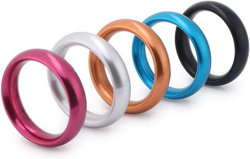Smooth Edge Metal Testicle Ring for Enhanced Pleasure - Prolonged Erection Device (Silver, Kit)