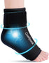 Ankle Ice Pack Wrap - Reusable Gel for Pain Relief, Hot Cold Compression for Plantar Fasciitis, Swelling