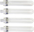 XICHEN 4 PCS/Set Light Bulbs Replacement, 9W UV 365nm Lamp Bulb Tube for Nail Art Dryer