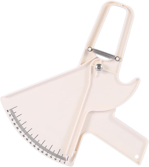 Body Caliper, 0-80MM Skinfold Caliper for Body Fat Measurement, Weight Loss Tester, 2 Colors (White)