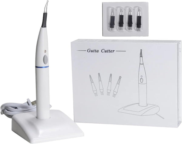 BoNew-Oral Gutta Percha Teeth Gum Cutter, Obturation System Endo Heated Pen Cutter with 4 Tips