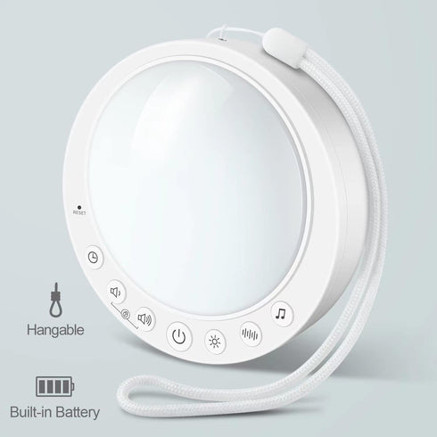 HoaBoly Nightlight,16 White Noise Machine for Baby,Portable Sound Machine with Soothing and Memory Function,Baby-Safe
