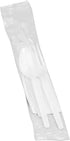 Genuine Joe GJO58926 Fork/Knife/Spoon Utensil Kit - White, Pack of 250