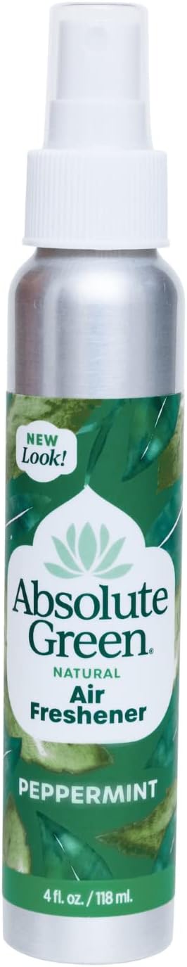 100% Natural Air Freshener Room Spray, PEPPERMINT, Non-Toxic, Safe Around Home, Food, Kids, Pets, Odor Eliminator,