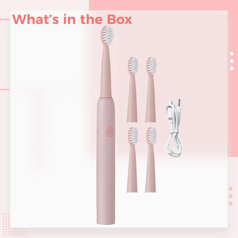 Vestamore 4 3 Electric Toothbrush for Kids with Replaceable Heads, Waterproof, Modes, USB Rechargeable, Colorful Animal