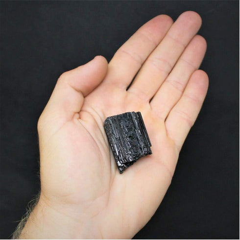 Wixine 2Pcs 1 Selenite Tower & 1 Extra Grade Black Tourmaline - Home Protection Kit Reiki