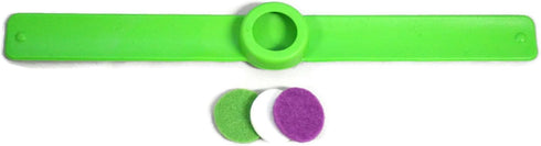 Kids Essential Oil Diffuser Sport Set - 3 Slap Bracelets in Red, Blue, Green for Boys - Unscented