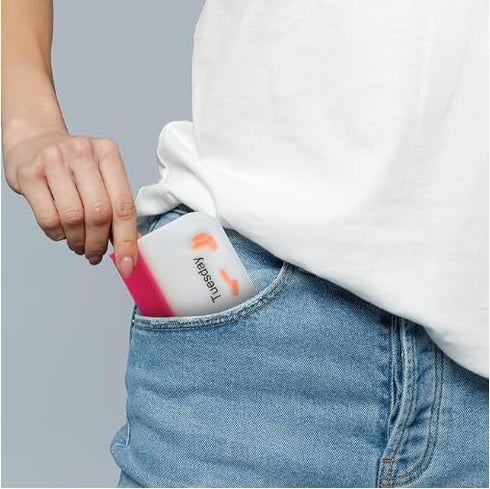 REUSAPAK 7 Set Piece Zipper Pill Pouch Organizers, Daily Purpose & Travel, Color-Coded Vitamin & Medicine Bags, Air