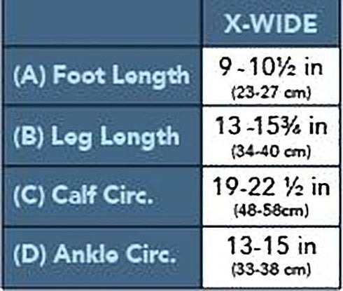 Compression Socks for Women XWide Calf - Knee High Firm Gradient Support, Plus Size Cotton Hosiery, Black