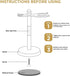 Perfecto Deluxe Chrome Razor and Brush Stand, The Best Safety Razor Stand, Prolongs Life of Shaving Brush, Metal