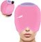Comfitech Head Ice Wrap, Cold Cap Cooling Gel Hat for Head (Pink)