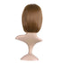 MapofBeauty 12 Inch/30cm Fashion Lady Short Straight Flat Bangs Bob Wig, Light Brown