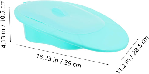 SOPOTUTU Large Bed Pan for Seniors Portable Toilet for Elderly Bed Pans for Men Women Hospital Use Easy
