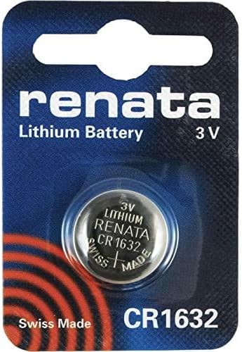 Renata CR1632 Batteries - 3V Lithium Coin Cell 1632 Battery (5 Count)