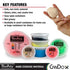 CanDo Theraputty Plus Hand Exercise Putty for Rehabilitation, Hand Therapy, Strengthening, Stress Relief - Green Medium
