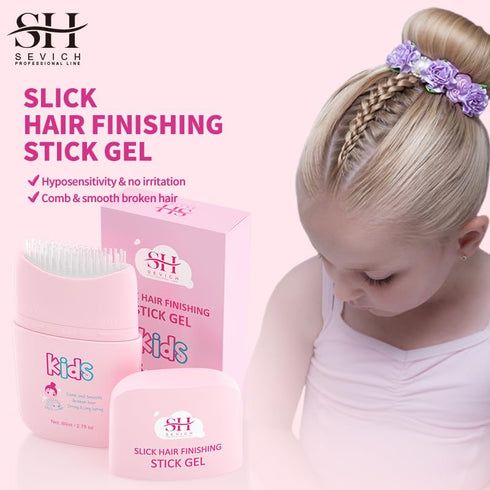 SEVICH Pink Cloud Kids Broken Hair Finishing Stick Gel - 2.7 fl oz Hair Gel for Toddlers & Kids